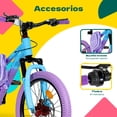 thumbnail image 4 of Bicicleta Infantil Little Monkey Starlight Rodada 20 Niñas Color Morado, 4 of 8