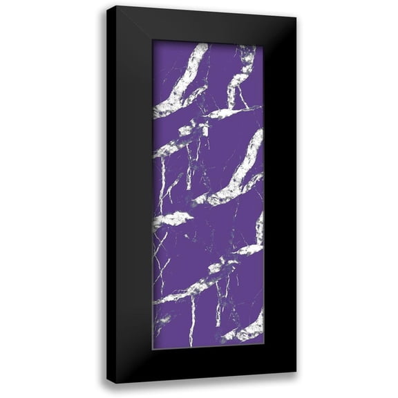 Kimberly, Allen 7x14 Black Modern Framed Museum Art Print Titled - Violet Streams 2