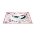 thumbnail image 3 of Ryvnso Placemats Set of 4 Purple Floral Dining Mats Heat-Resistant Non-Slip Washable Table Mat, 3 of 8