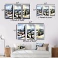 thumbnail image 4 of Designart "Winter s Magic at Mont Tremblant II" Forest Framed Wall Art Set Of 3 - Green Traditional Frame Canvas Set For Living Room Decor, 4 of 6