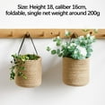 thumbnail image 4 of Hanging Plant Basket Wall-mounted Flower Pot Woven Plant Hanger Hanging Planter Plant Wall Decor Hanging Basket For Plants Handwoven Plant Artif, 4 of 4