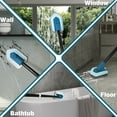 thumbnail image 7 of JEHONN Tub Tile Scrubber Brush with Long Handle (Blue), 7 of 7