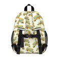 thumbnail image 3 of School Bus and Wheels Beige Pattern Backpack for School, Cute School Bag with Adjustable Shoulder Straps and Padded Back, 15"x11.42"x5.5", 3 of 5