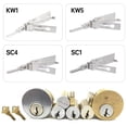 thumbnail image 1 of kit,2 Kit 2 1 Stainless Steel Maintenance Tool Pick- Stainless Pick Set Pick- Pick Steel 2 Pick Kit 2 In 1 Pick Sc1 Car Kit Pick- Key Pick Key And Pick Kit Car Maintenance Kit Key Set Pick-, 1 of 6
