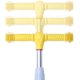 thumbnail image 4 of Patín Diablo Scooter Montable 3 Ruedas Luces Led Patineta Amarillo iNFANCiA FELiZ Scooter para Niños, 4 of 8