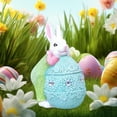 thumbnail image 6 of HongHeng Egg Polyresin Bunny Easter Decor,Table Easter Decorations,Spring Bunnies Decoration Statue Figurine for Home Farmhouse, 6 of 6