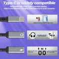 thumbnail image 6 of USB C Splitter Adapter Headphone for Iphone 17 16 15 Pro Charger Type C Cable Jack Audio Dongle Dual Charging Aux Cord to for Apple Fast Multi Port Car Headset for Ipad compatible for Samsung, 6 of 7
