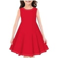thumbnail image 2 of Turilly Dresses for Girls Fashion Girl's Summer New Sleeveless Round Neck Printed Dress, 2 of 3