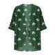 thumbnail image 5 of TaTaai Women Fashion St. Patrick's Day Print Chiffon 3/4 Sleeve Open Cardigan Sun Protection Casual Top Lightweight Sheer Blouse for Daily Home Office Vacation Wear Gift, 5 of 5
