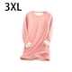 thumbnail image 2 of Ropa interior térmica de mujer portátil Color sólido reutilizable reemplazo de manga larga invierno otoño caliente mantenimiento camiseta de Prendas para la parte del cuerpo Rosado XXXL Guardurnaity AP013396-06, 2 of 6
