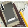 thumbnail image 6 of Tri-Shield Series for Samsung Galaxy S22 5G Case, Tri-Shield [Military Grade] Rugged Cover with Metal Kickstand [Includes Wrist Strap Lanyard] - Brown, 6 of 7