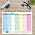 thumbnail image 3 of Calendario de pared de 12" x 16,9", enero de 2024 - junio de 2025, calendario colgante de diseño vertical, encuadernación resistente de doble alambre, 3 of 6