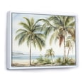 thumbnail image 2 of Designart "Palm Trees By The Beach V" Palms & Palm Trees Floater Framed Wall Art Prints, 2 of 5