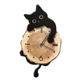 thumbnail image 5 of Cat Wall Clock Modern with Swinging Tail Silent for Kids Room Bedroom Home Decor, 5 of 5