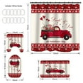 thumbnail image 3 of 2024 Valentine's Day decorative shower curtain, bathroom four-piece set Rose shower curtain decoration set Printed Waterproof shower curtain Anti-slip mat, 3 of 7