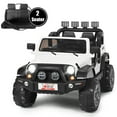 thumbnail image 1 of Costway Voiture Électrique 12 V pour Enfants, Camion 2 Places, Véhicules RC avec Espace de Rangement, Blanc, 1 of 10