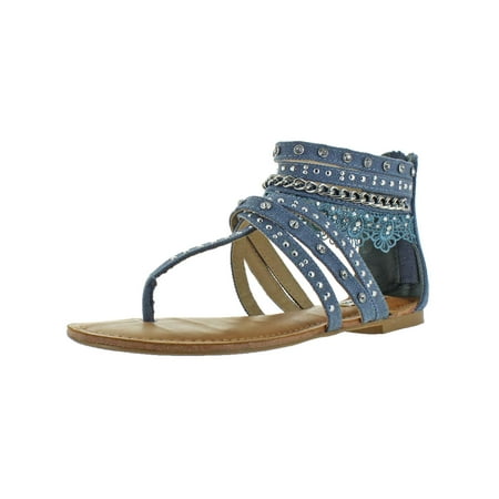 

Not Rated Womens Wilma Canvas Ankle Gladiator Sandals