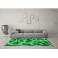thumbnail image 3 of Ahgly Company Indoor Round Persian Green Bohemian Area Rugs, 3' Round, 3 of 4