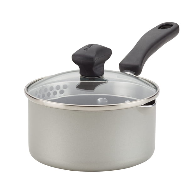 Cacerola Farberware Cookstart DiamondMax, antiadherente, 1 litro, color plateado