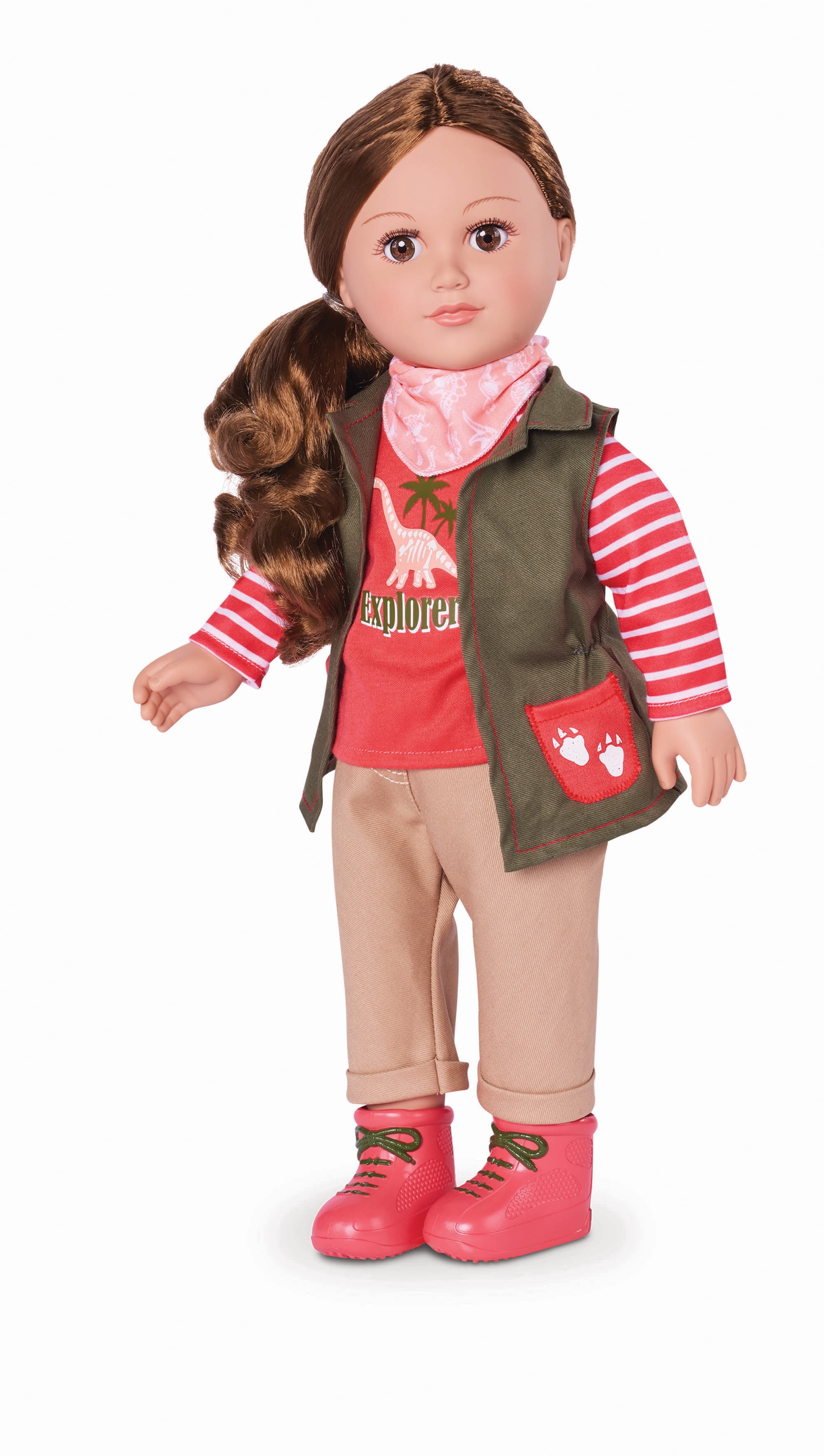 My Life As 18 Poseable Dino Explorer Doll Brunette Hair Walmart Com