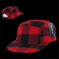 thumbnail image 1 of Decky 984-PLAID-RED Plaid 5 Panel Racer Caps, Red Plaid, 1 of 1