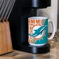 thumbnail image 2 of Rico Industries Nfl Football Miami Dolphins Taza De Café De Cerámica Blanca De 15 Onzas, 2 of 5