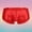 Red, variant on Men's Underwear Breathable Sheer Shiny Low Rise Briefs for Daily Comfort and All-Season Wear