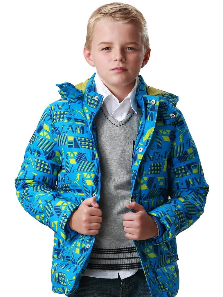 DKNY Boys' Sherpa Hood Insulated Jacket 
