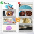thumbnail image 5 of Xwlshop 48 Pieces Silicone Donut Molds, 3.15" Non-Stick Reusable Baking Cups for Muffins, Jello, and More, 5 of 7