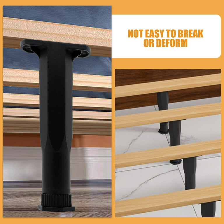 4pcs Replacement Bed Height Leg Wooden Bed Center Support Leg Heavy Duty Leg Holder
