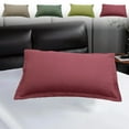thumbnail image 1 of Sentmoon Pillowcase Standard Size 18.9x29.1 Inch Soft Polyester Pillow Cover Breathable Smooth Solid Shade Bedding Pillowcase for Home Bedroom Sleep, 1 of 7
