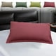 thumbnail image 1 of Juego de 4 Fundas de Almohada de Poliéster, Color Liso, Tamaño Estándar de 48 X 74 Cm, Suave y Transpirable, para Dormir En Rojo, Verde Claro, Caqui y Verde., 1 of 6