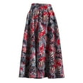 thumbnail image 3 of XIAOHUAGUA African Women Skirt with pocket and belt Elastic waist, 3 of 5