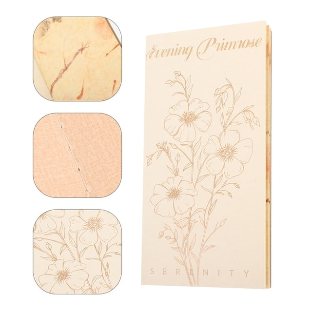 HEALEEP Unique Plant Flower Scrapbook Paper Craft Diy Notebook For Spring Decor