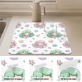 thumbnail image 4 of Dish Drying Mat Absorbent Dish Drainer Kitchen Counter 19.7x15.7inch Dish Drying Pad for Countertops Sinks Draining Racks Cute Mermaid Pattern, 4 of 9