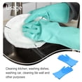 thumbnail image 4 of Yuarrent 1 par de guantes para lavar platos con estropajo, tazones para platos, limpieza de alimentos, limpieza, manoplas resistentes al calor, Mostrada Azul Yuarrent HA060614-01, 4 of 6