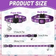 thumbnail image 2 of shuaien 10 Pcs Breakaway Cat Collars with Bell, Puppy Id Collars, Moons Stars Cute Kitty Adjustable Safe Kitten Collars with Pendant Glow in The Dark, 2 of 5
