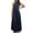 Navy, variant on Wedding Guest Dresses for Women,Solid Color Sleeveless Ice Silk Flared Long Dress Loose Casual Style for Summer Daily Beach Vacation Wear,Homecoming Dresses Khaki M