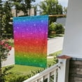 thumbnail image 5 of Easygdp Rainbow Glitter Garden Flag Yard Flag Welcome Flag, Double-Sided, Weather Resistant for Outdoor Decor - 28"x40", 5 of 9