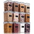 thumbnail image 1 of U Chef Contenedor para almacenar alimento 100% hermético, Recipient de almacenamiento de comida, cereal, pastas y líquidos (12 piezas) (12), 1 of 5