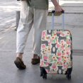 thumbnail image 3 of Boston Terrier Dog with Flower Luggage Cover Fashion Suitcase Cover Baggage Covers Fit 25-28 Inch Luggage (Go Travel), 3 of 5