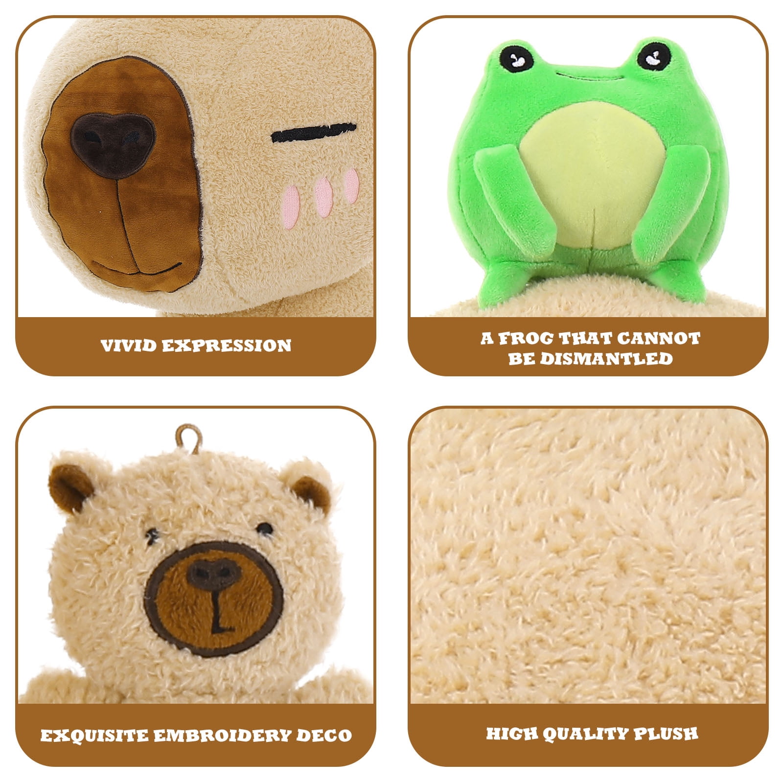 MorisMos 20" Capybara Stuffed Animal,Stuffed Capybara Plush Toy