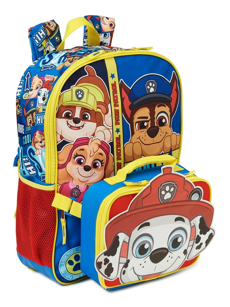Paw Patrol Kids Backpack Lunch Box Set, Children's 2-Piece Peek