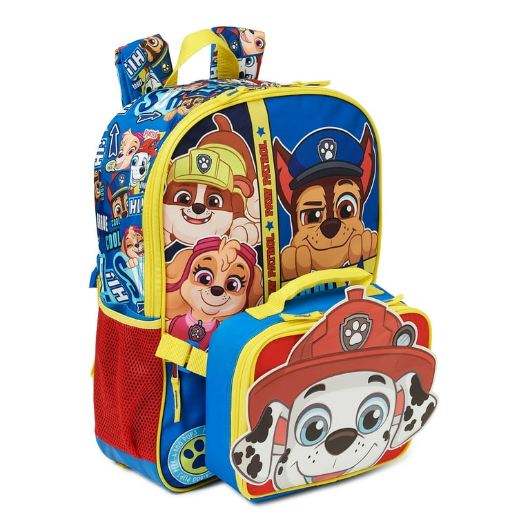 Paw Patrol Boys Peek A Pup Backpack with Lunch Bag 2 Piece Set