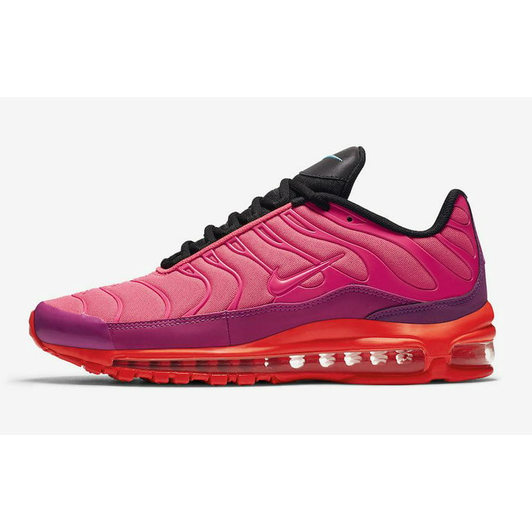 Mens Nike Air Max 97 Plus Racer Pink Hyper Magenta Crimson - Walmart.com
