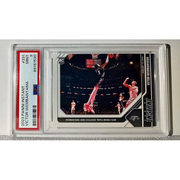 Victor Wembanyama 2023-24 Panini #331 NBA Rookie Card 1 of 5172 PSA 9 MINT