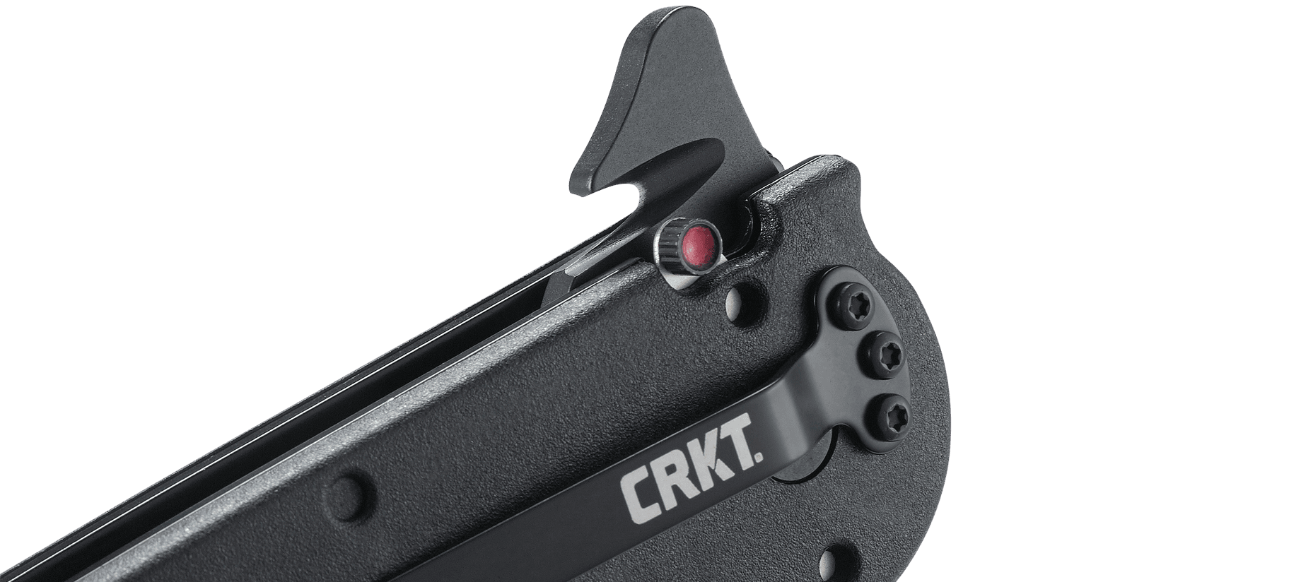 CRKT M16-14ZLEK Folding Knife with Liner Lock: AUS 8 Triple Point Serrations Blade, Glass-Reinforced Nylon Handle, Reversible Pocket Clip, M16-14ZLEK