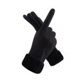 thumbnail image 1 of Guantes de invierno para mujer con dedos táctiles para enviar mensajes de texto gruesos y cálidos, 1 of 5