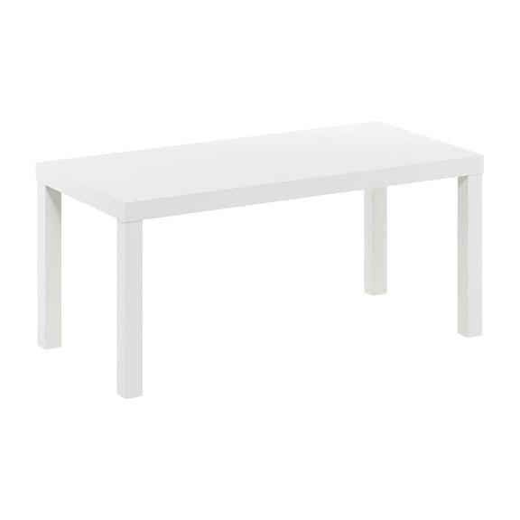 White Simple Coffee Table with Modern Design and Lightweight Construction