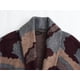 thumbnail image 4 of HH TRAF Otoño Moda Femenina High Street Estampado Cárdigan de Punto Mujer Solapa Bolsillo Decorado Abrigo de Manga Larga Mujer, 4 of 4